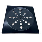 Kit 2 Ralo Grelha Inox Preto Banheiro Quadrado 15x15 C Fecho