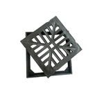 Kit 2 Ralo Grelha Quadrado C/ Porta Grelha Preto 20x20cm