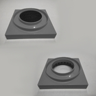 Kit 2 Ralo Oculto 15x15 Invisivel P/ Piso Porcelanato Cinza