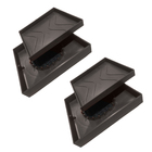 Kit 2 Ralo Oculto 15x15 Invisivel P/ Piso Porcelanato Marrom