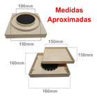 Kit 2 Ralo Oculto 15x15 Invisivel Para Piso Porcelanato Bege