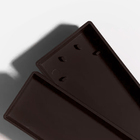 Kit 2 Ralo Oculto Linear Embutir 5x50 P/ Porcelanato Marrom