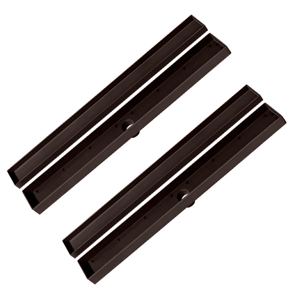 Kit 2 Ralo Oculto Linear Embutir 5x50 P/ Porcelanato Marrom