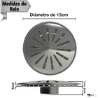 Kit 2 Ralos De Fundo Em Aço Inox De Piscina Anti Turbilhão Dr