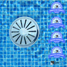 Kit 2 Ralos De Fundo Em Aço Inox De Piscina Anti Turbilhão Dr
