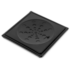 Kit 2 Ralos Grelha Black Preto 15x15 Quadrado Com Caixilho Fe