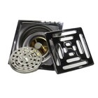 Kit 2 Ralos Inteligente Aço Inox Anti Odor Insetos 10x10 Banh