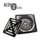 Kit 2 Ralos Inteligente Aço Inox Anti Odor Insetos 10x10 Banh