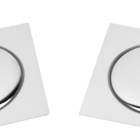 Kit 2 Ralos Inteligente Click 15x15 Quadrado Inox Para Banhei