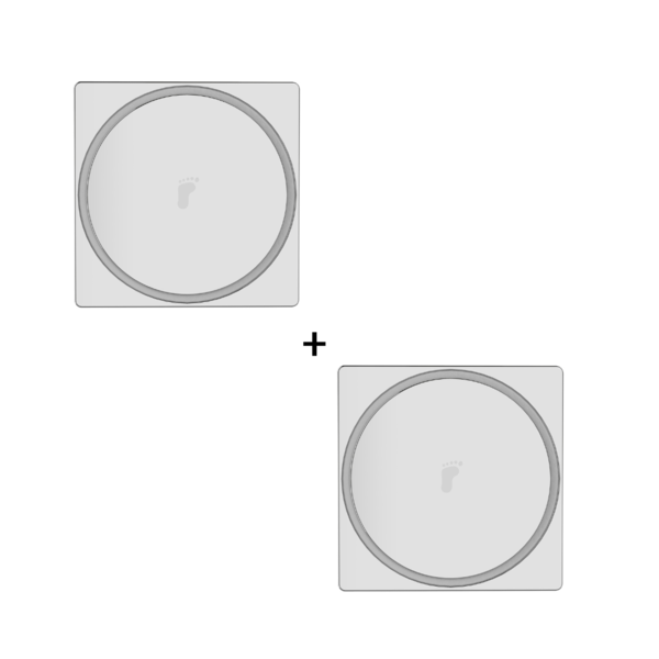 Kit 2 Ralos Inteligente Click Pop Up Clic 10x10 Inox Cromado