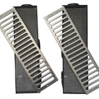 Kit 2 Ralos Linear 14x50cm Anti Insetos Com Grelha Inox Polid