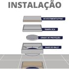 Kit 2 Ralos Oculto Invisível 15x15 Seca Piso Branco