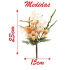 Kit 2 Ramos Artificiais Decorativo Frutas E Passarinho Páscoa