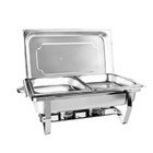 Kit 2 Rechaud Retangular 9 L Com 2 Cubas 1/2 Banho Maria