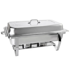 Kit 2 Rechaud Retangular 9 L Com 2 Cubas 1/2 Banho Maria