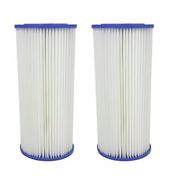 Kit 2 Refil Filtro Plissado Lavável 10 X 4,5 - 5 Micra