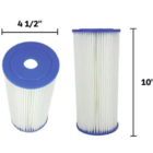 Kit 2 Refil Filtro Plissado Lavável 10 X 4,5 - 5 Micra