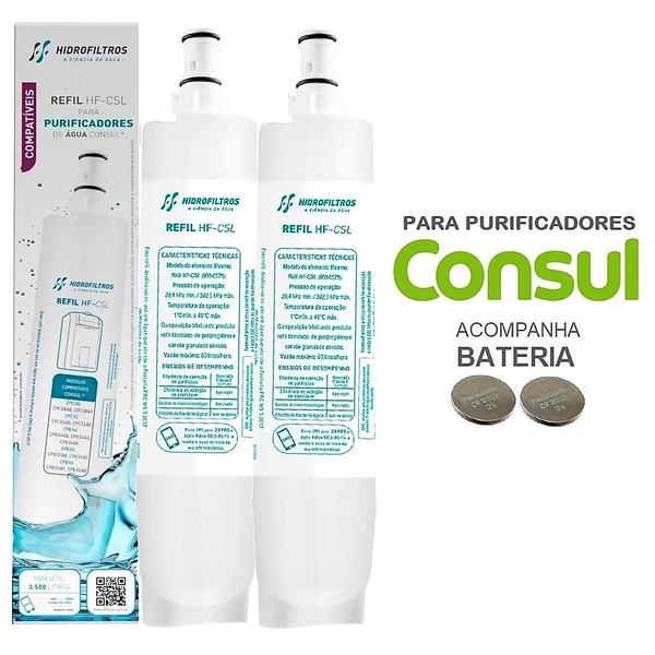 Kit 2 Refis Premium Purificador Consul Cpc30 Cpc31 Cpb34 Cpb3