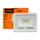 Kit 2 Refletor Led Foxlux 10w 6500k Bivolt Branco