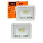 Kit 2 Refletor Led Foxlux 10w 6500k Bivolt Branco