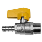 Kit 2 Registro Válvula Esférica Rm 1/2'' C/ Espigão Pex Gás