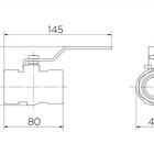 Kit 2 Registros Esfera Docol 1" Cromado Alavanca Azul