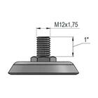 Kit 2 Rodízios Série 12 Inox Espiga 76mm Nylon Sem Freio + 2