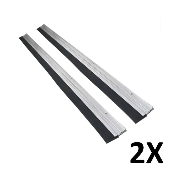 Kit 2 Rodo Vedador De Porta Em Alumínio 90cm