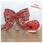 Kit 2 Rolo Fita Aramada Juta E Camurça Decoração Natalina 6,3