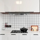 Kit 2 Rolos Papel Parede Adesivo Azulejo Metro Branco 10m