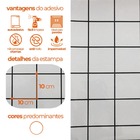 Kit 2 Rolos Papel Parede Adesivo Azulejo Metro Branco 10m