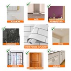 Kit 2 Rolos Papel Parede Adesivo Azulejo Metro Branco 10m