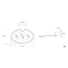 Kit 2 Saboneteira De Parede Oliveira Em Aço Inox E Alumínio