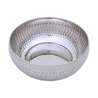 Kit 2 Saladeiras Tigela Bowl Inox Martelado 25cm 3,5l