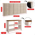 Kit 2 Sapateira Recamier 9 Pares Calçados Off White/freijó Ca