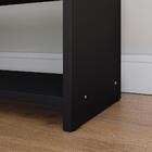 Kit 2 Sapateiras Recamier Quarto Preto/freijó Cabeceira Suspe