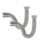 Kit 2 Sifão Click Universal Flexível Cromado Estrela