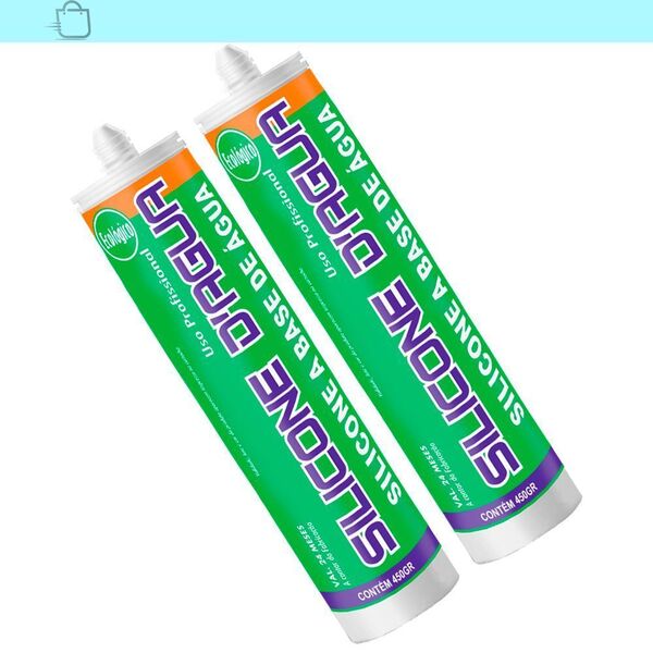 Kit 2 Silicone Acrilico Dagua Rodapés Acabamentos Marrom