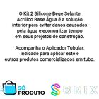 Kit 2 Silicone Bege Selante Acrílico Base Água E Aplicador