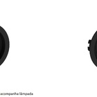 Kit 2 Spot Embutir Ar70 Redondo Preto Recuado - Saveenergy