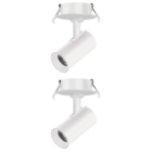 Kit 2 Spot Led Direcionável Foxlux Embutir 7w 3000k Biv