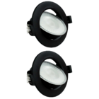 Kit 2 Spot Led Foxlux Redondo 7w 6500k Bivolt Preto