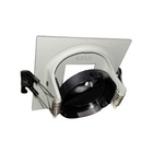 Kit 2 Spot Quadrada Mr16 Gu10 Em Aluminio Branco