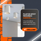 Kit 2 Spot Sobrepor Fixo Redondo Direcionável P/ Par20 Branco