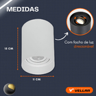 Kit 2 Spot Sobrepor Fixo Redondo Direcionável P/ Par20 Branco