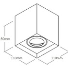 Kit 2 Spot Sobrepor Par20 E27 Preto Ip20