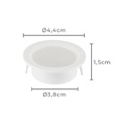 Kit 2 Spots De Embutir Para Móvel Nordecor Alua Redondo Led 2