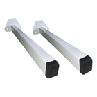 Kit 2 Suporte Grapa De Parafusar P/ Pia Bancada 50cm Branco