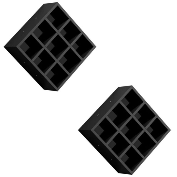 Kit 2 Suporte Porta Toalha Alana 9 Nichos Toalheiro Multiuso