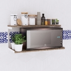 Kit 2 Suporte Prateleira Ferro Industrial Dupla 20x30cm Branco